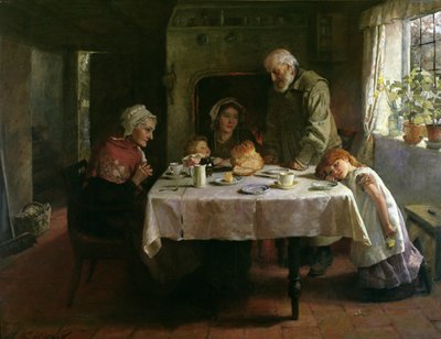 Gracia Antes de la Cena de Mary Evelina Kindon